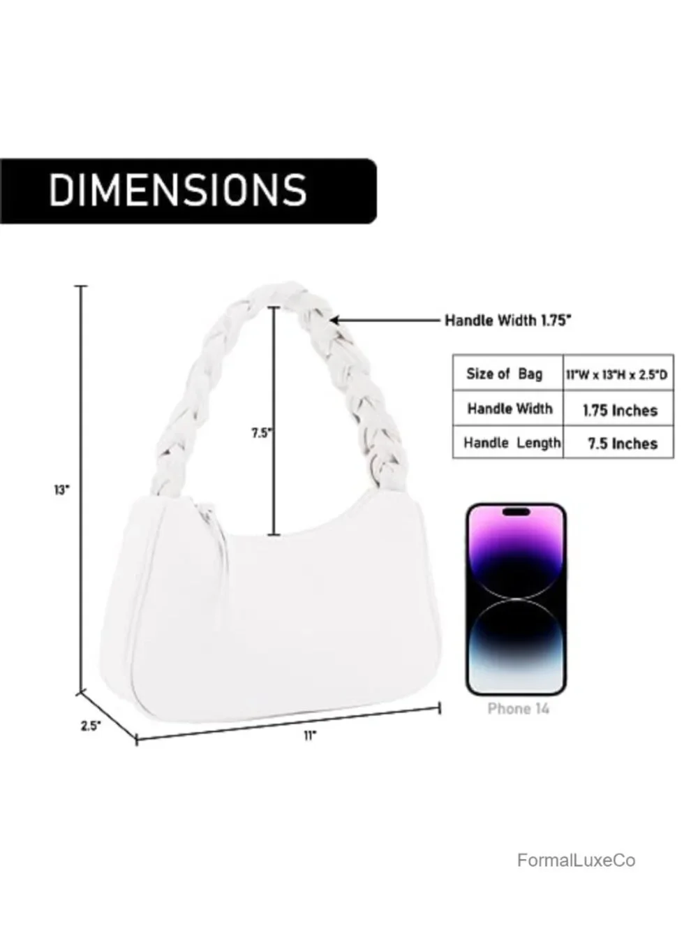 Vegan Leather Braided Hobo Shoulder Bag Women Tote Handbag